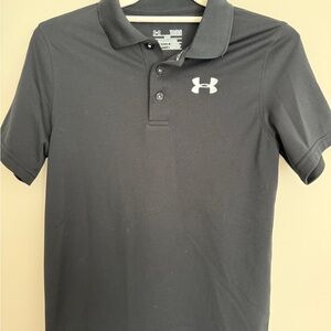 Under Armour Boys Charcoal Polo Shirt